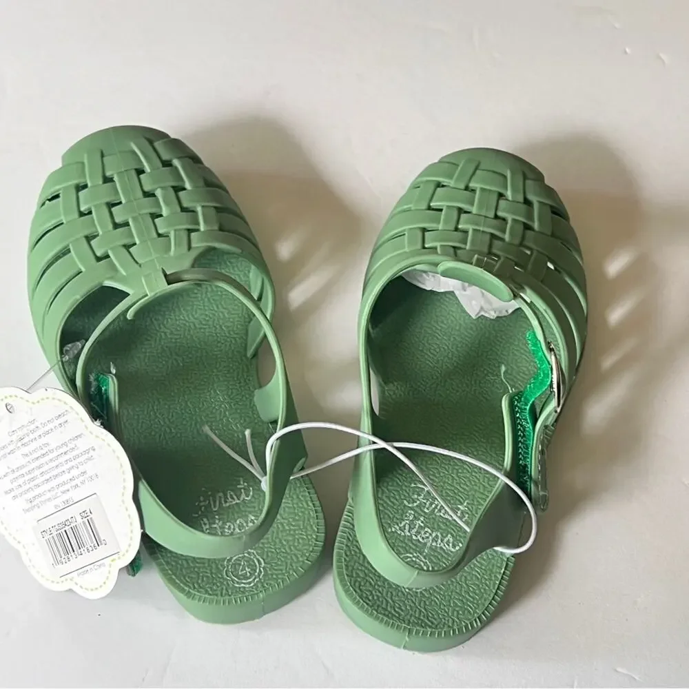 First Steps Fisherman Style Secure Ankle Strap Sandals Sz (4) 9-12M